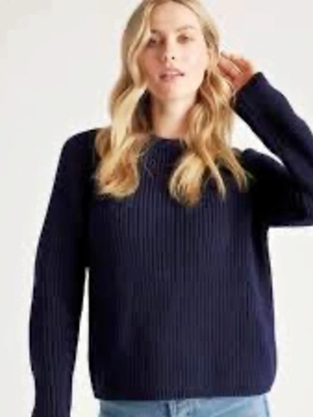 Patagonia Off Country Mock Neck Sweater in Blue Size Small, guc